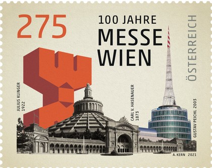 Sonderbriefmarke der Messe Wien